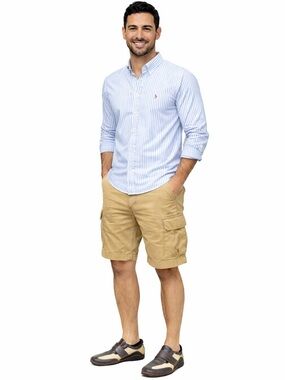 Cole Haan G Series Nike Air Infinity Strap  Brown Cream Leather Canvas 10.5